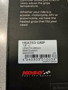 Nové Moto vyhřívané rukojeti Koso 130mm - 3