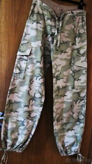 Kalhoty MASKÁČE vel. "S" -pas 86-90cm+dárek(svetr) - 3