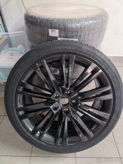Alu disky 5x112 R19 Škoda Superb originál + pneu - 3