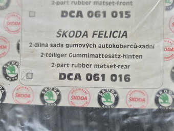 zadní gumové rohože (koberce) Škoda Felicia DCA061016 - 3