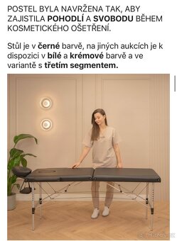 Kosmetické lůžko Masážní stůl - 3