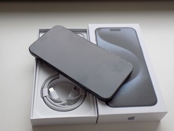 APPLE iPhone 15 Pro MAX 512GB Modrý Titan-ZÁRUKA-TOP STAV - 3