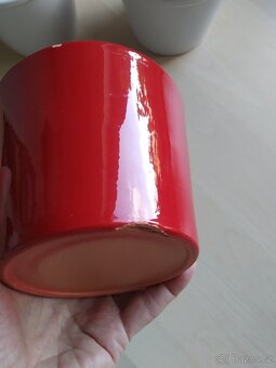 3 x keramický obal na květináč - 3