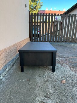 Konferenční stolek Morala Onyx – masivní dub, kov - 3