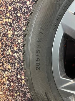 5x100 r17 alu kola + pneu 205 55 17 volkswagen - 3