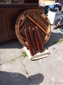 Historický stůl rozkládací 110 cm - 3