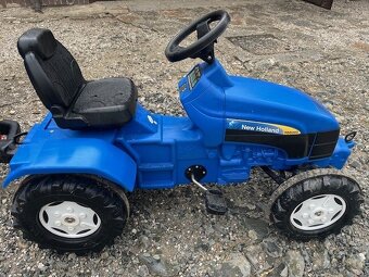 Traktor šlapací NEW HOLLAND TD 5050 s návěsem ROLLY TOYS - 3
