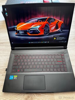 Herní notebook MSI GF63 RTX3050, 512 SSD+ 1TB - 3