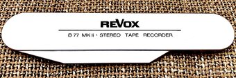 AUDIOFILSKÝ DVOUSTOPÝ VYSOKORYCHLOTNÍ REVOX B77 Mk II CCIR - 3