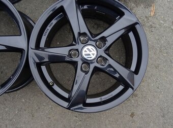 Alu disky černé Volkswagen, 16", 5x112, ET 35, šířka 7J - 3