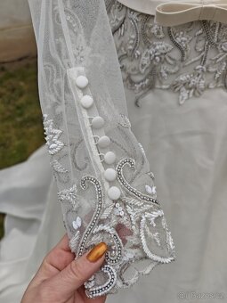 Svatební šaty S/M - 3