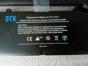 baterie A1322 pro notebooky Apple MacBook Air 13" (4hod) - 3