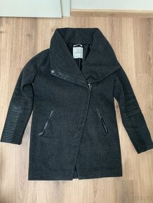 Šedý kabát velikost M - 3