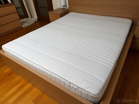 Kompletní postelový set - IKEA MALM + premium matrace - 3