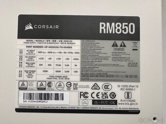 Počítačový zdroj Corsair RM850 White (2021) - 3