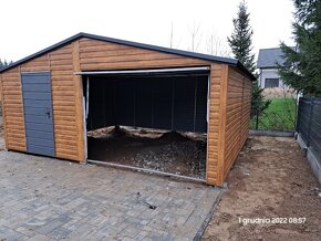 Plechová garáž 6x5 se sedlovou střechou - 3
