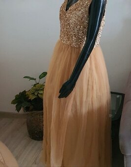 Šaty dlouhé elegantní společenské s flitry - 3