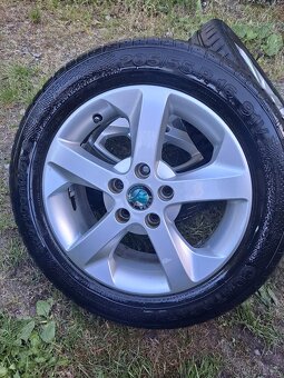 Alu kola 5x112 originál Škoda Octavia II 205/55 R16 - 3