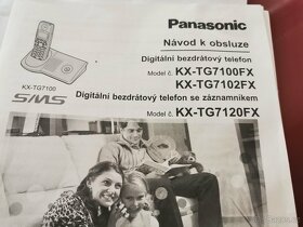 TELEFON PANASONIC se záznamníkem - model KX-TG7120FX - 3