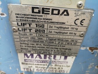 Šikmý lanový výtah GEDA LIFT 200 Standard - 3