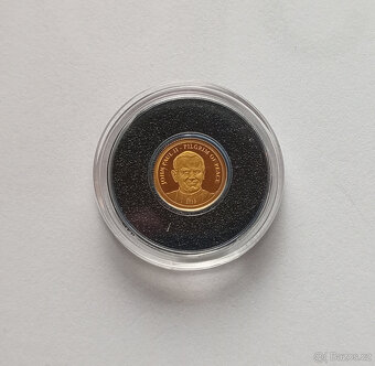 Zlatá medile – Jan Pavel II. (2010), Proof, 0,5 g Au 999,9 - 3