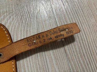 Kožené pouzdro na pistoli ČZ 50/70 světle hnědé, ČSLA, SNB - 3