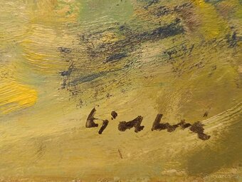 Obraz Jana Lieblová, ves na Vysočině, olej 64x75 - 3