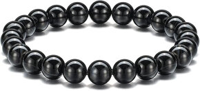 ♥️ Krásný náramek z přírodního kamene (kočičí oko, achát) - 3