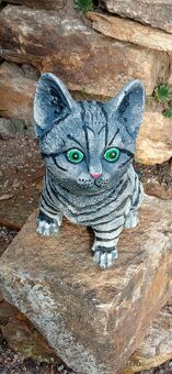 Zahradní dekorace- Sedící kotě 3 - 3