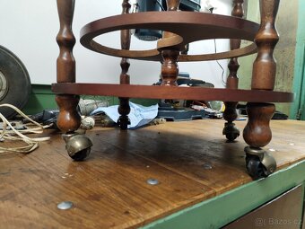 Barový globus - likérník na kolečkách - 3