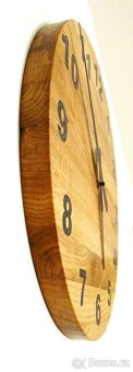 Dubové hodiny, průměr 45 cm - 3