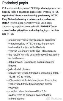 Poloautomatický bazénový vysavač ZX300 - 3