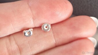 Nové dámské stříbrné náušnice srdce srdíčka 925 - 3