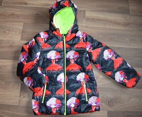 Módní šusťáková dívčí bunda, kabátek vel.128 NOVÁ - 3