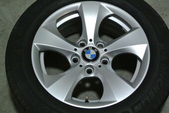 zánovní originál ALU BMW 16" 5x120 ET31 pneu 205/60/16 - 3