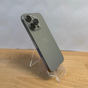 iPhone 15 Pro 256GB, nature, 100% baterie, eSIM (rok záruka) - 3