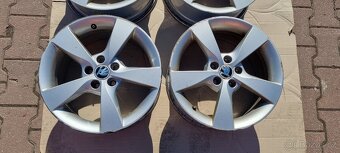 Alu kola originál Škoda Rapid 5x100 7x16 ET46 5JA 601 025 A - 3
