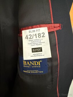 Pánský oblek BANDI VAMOS – tmavě modrý, vel. 42/182 - 3