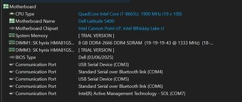 Notebook Latitude 5400, i7, 256 GB SSD,16GB RAM, WIN 11 Pro - 3