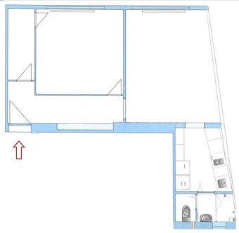 pronájem byt 2+1 57 m² - 3