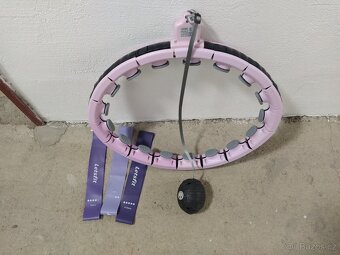 Hula hoop se závažím + gumy - 3