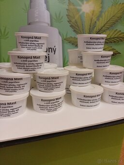 Konopná mast s chilli papričkou hřejivá a klasická 100ml - 3