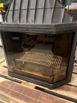 Celolitinová krbová vložka s panoramatickým sklem - 3