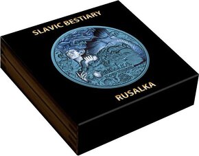 RUSALKA Space Blue Slavic Bestiary 2 Oz Silver Coin, 200 ks - 3