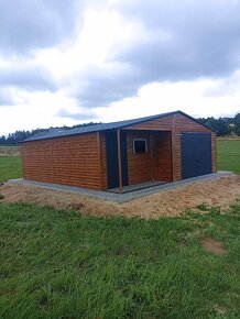 Plechová garáž 7x8 - 3