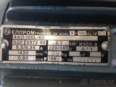 El. motor 2,2 kW , 380 V , 1420 ot/min - 3