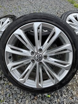 ALU r19 R-Line Passat b8 originál VW vč. pneumatik - 3