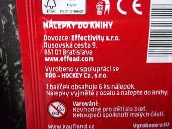 Hokejisté-náleply do knihy - legendy - český hokej - 3