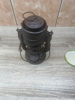 Stará německá lampa Feuerhand -Atom 75 - vzácná - 3