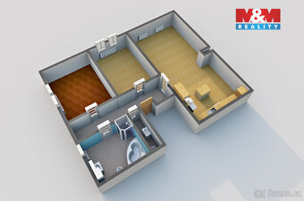 Pronájem bytu 3+kk v Děčíně; Děčínu, ul. Budapešťská - 3